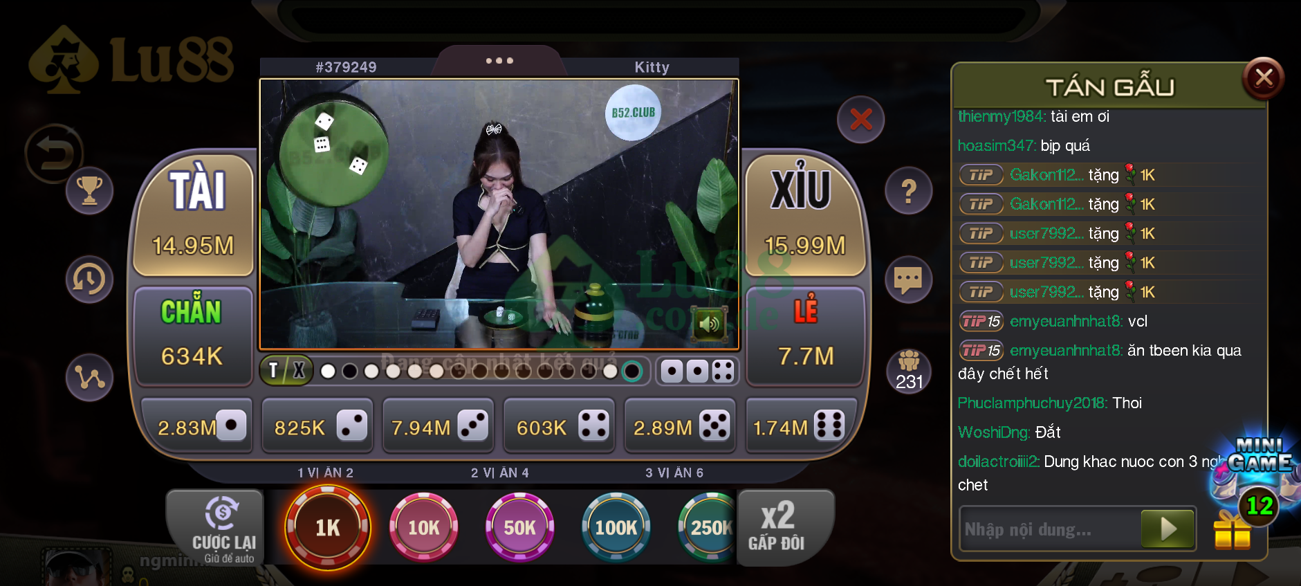 Live Casino Lu88 - Trải nghiệm game tài xỉu